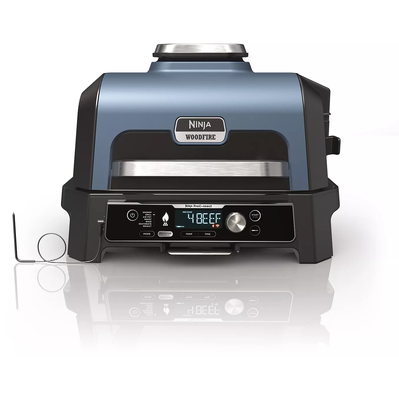 Barbecue électrique NINJA OG901EU Woodfire pro connect à poser, 44.5x26.5 cm