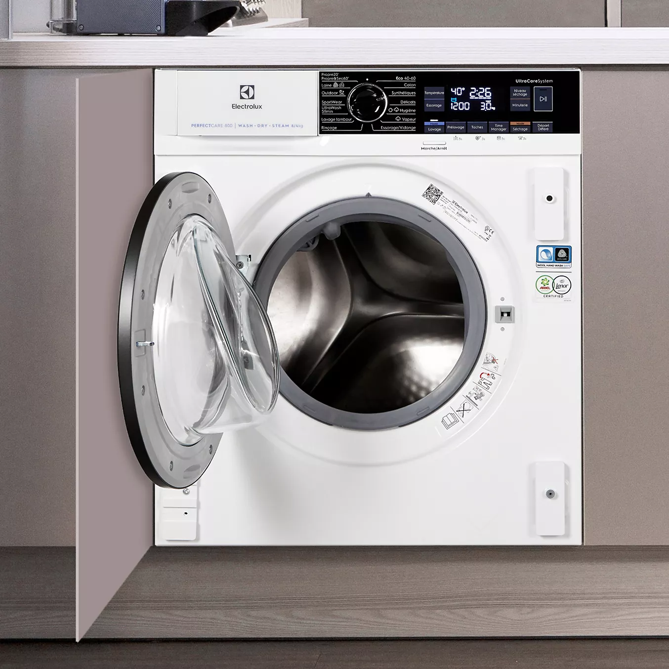 Lave linge séchant hublot encastrable ELECTROLUX EW8W3816BI – Image 2