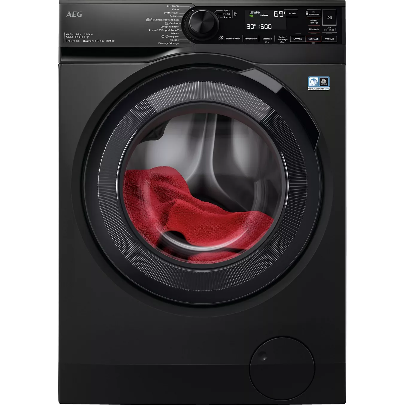 Lave linge séchant hublot AEG LWR73A166NV
