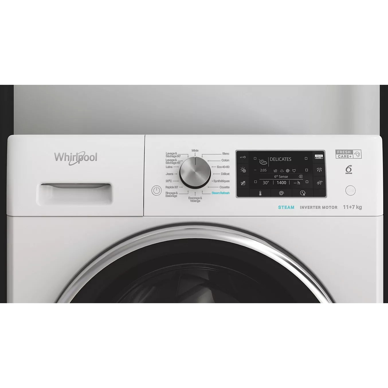 Lave linge séchant hublot WHIRLPOOL FFWDD1176258BCVFR – Image 11