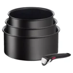 Batterie de cuisine TEFAL Ingenio Eco Resist 3 casseroles+poignée