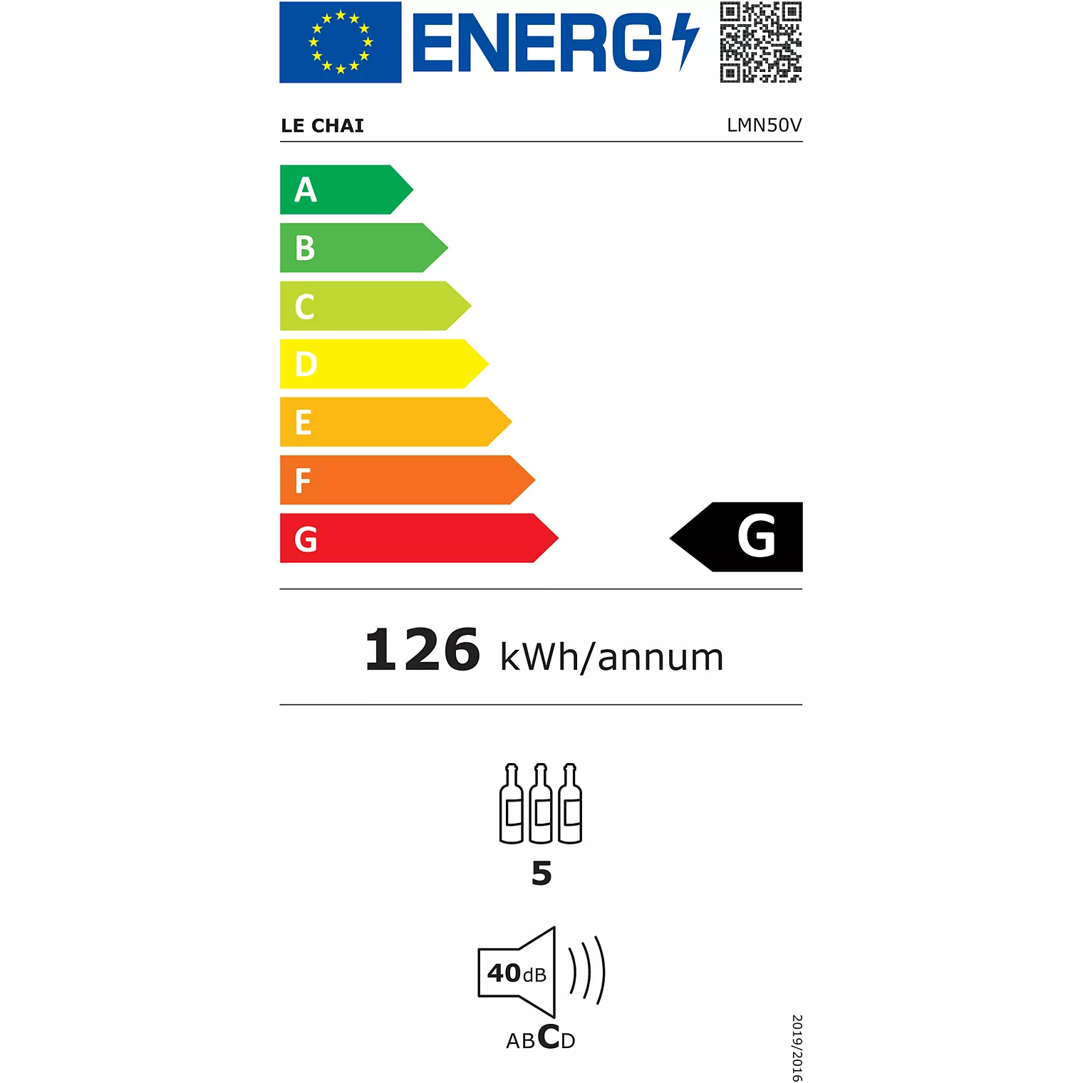 Cave à vin encastrable LE CHAI LMN50V