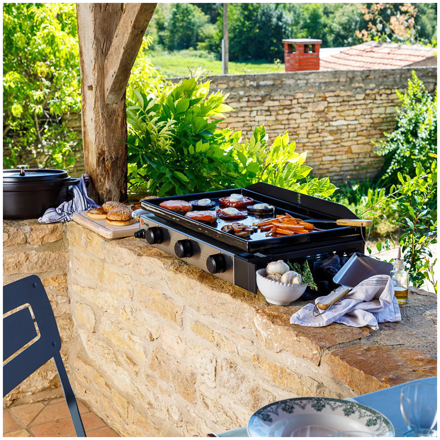 Plancha gaz SOMAGIC Plancha au gaz SOLIA 300 3 brûleurs 6,45 – Image 11