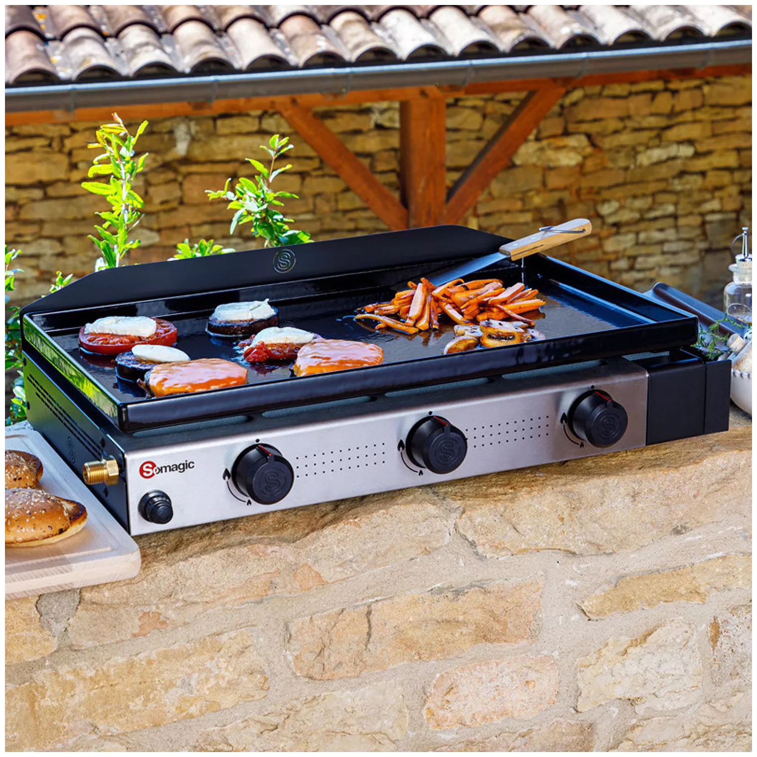Plancha gaz SOMAGIC Plancha au gaz SOLIA 300 3 brûleurs 6,45 – Image 10