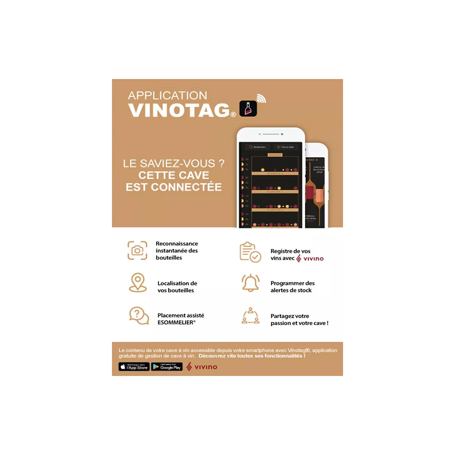 Cave à vin encastrable AVINTAGE GALLERY