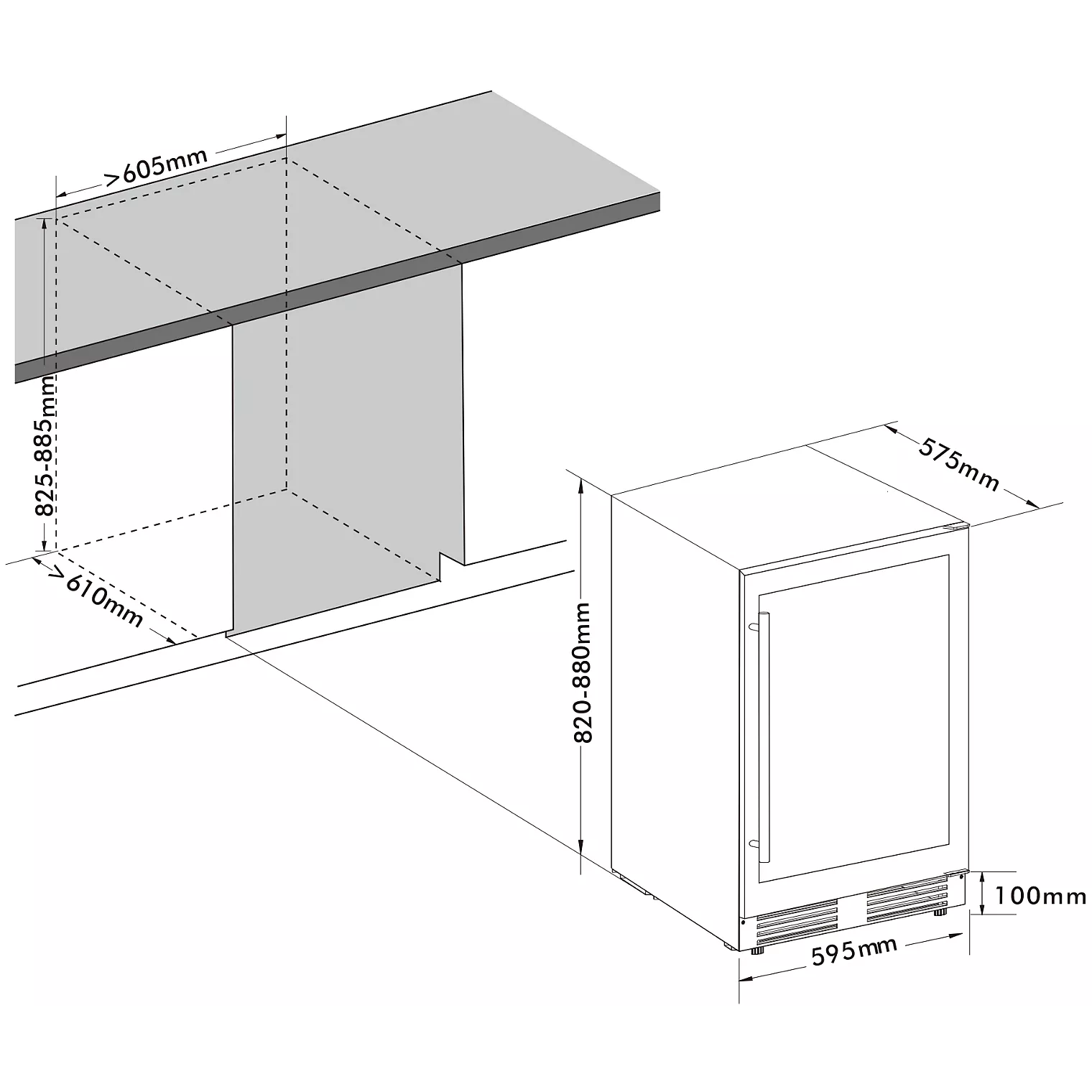 Réfrigérateur pro FRIGELUX d'extérieur RETT136A