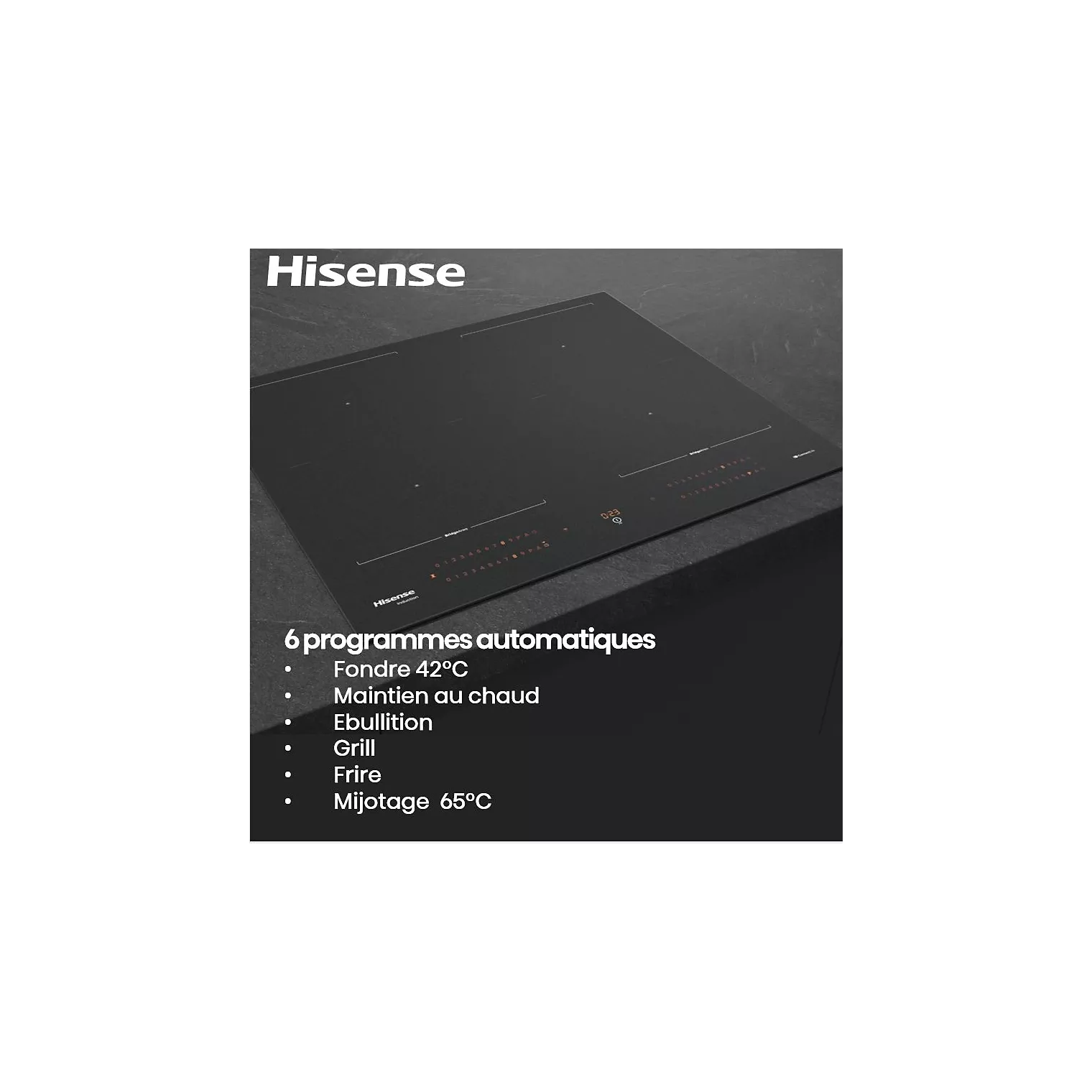 Plaque induction HISENSE HI6443SRWF InfiniteMattGlass – Image 4