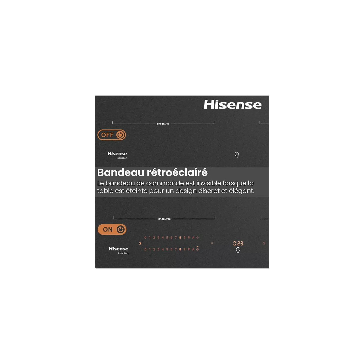 Plaque induction HISENSE HI6443SRWF InfiniteMattGlass – Image 6