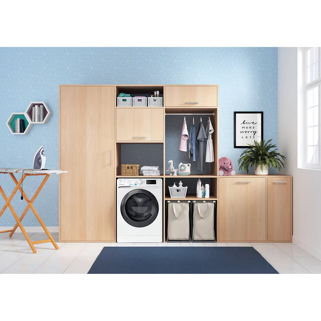 Lave linge séchant hublot INDESIT BDE96435WKVFR – Image 5