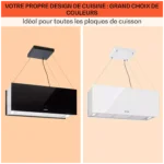 Hotte décorative îlot KLARSTEIN Kronleuchter XL îlot 90cm 590m³/h noir