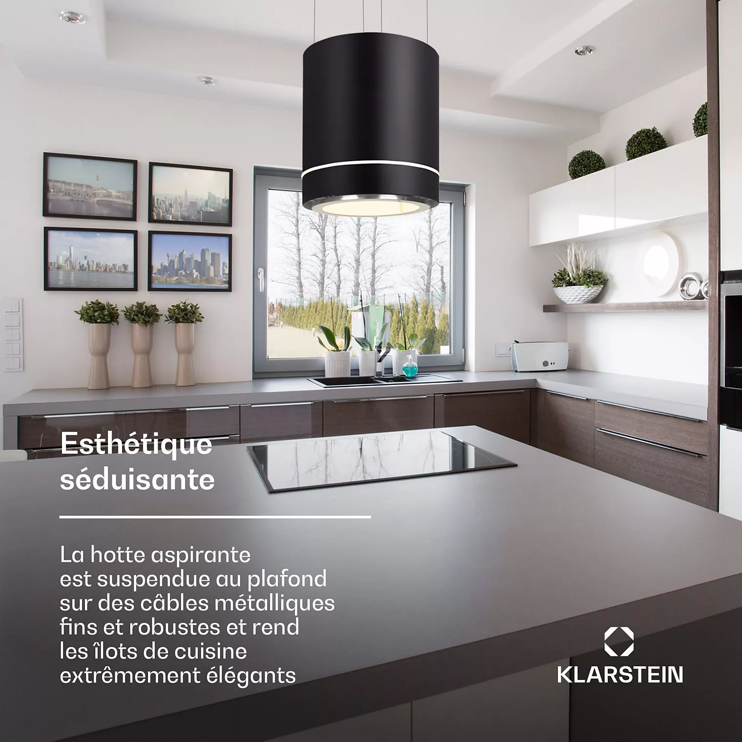 Hotte décorative îlot KLARSTEIN Tron Ambience – Image 8