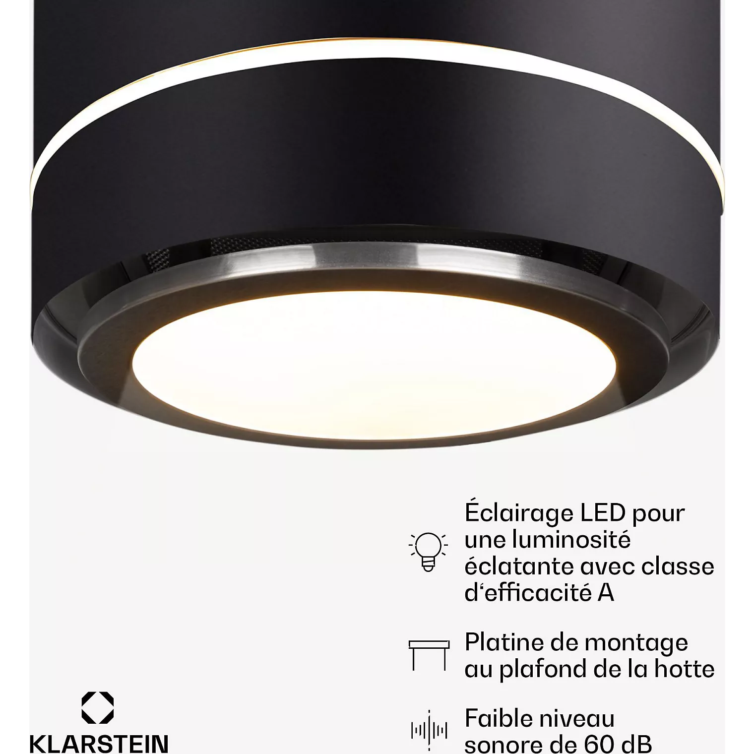 Hotte décorative îlot KLARSTEIN Tron Ambience – Image 4