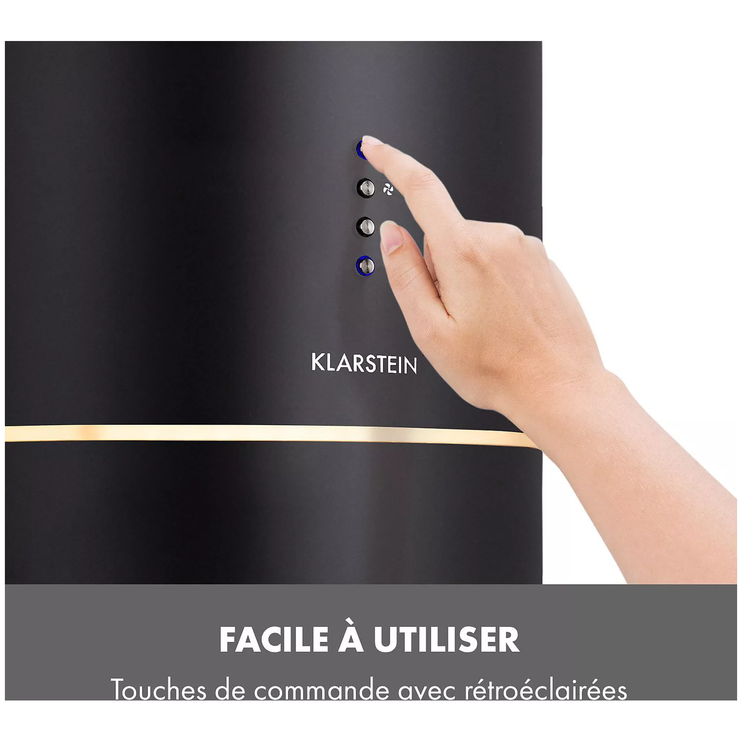 Hotte décorative îlot KLARSTEIN Tron Ambience – Image 3