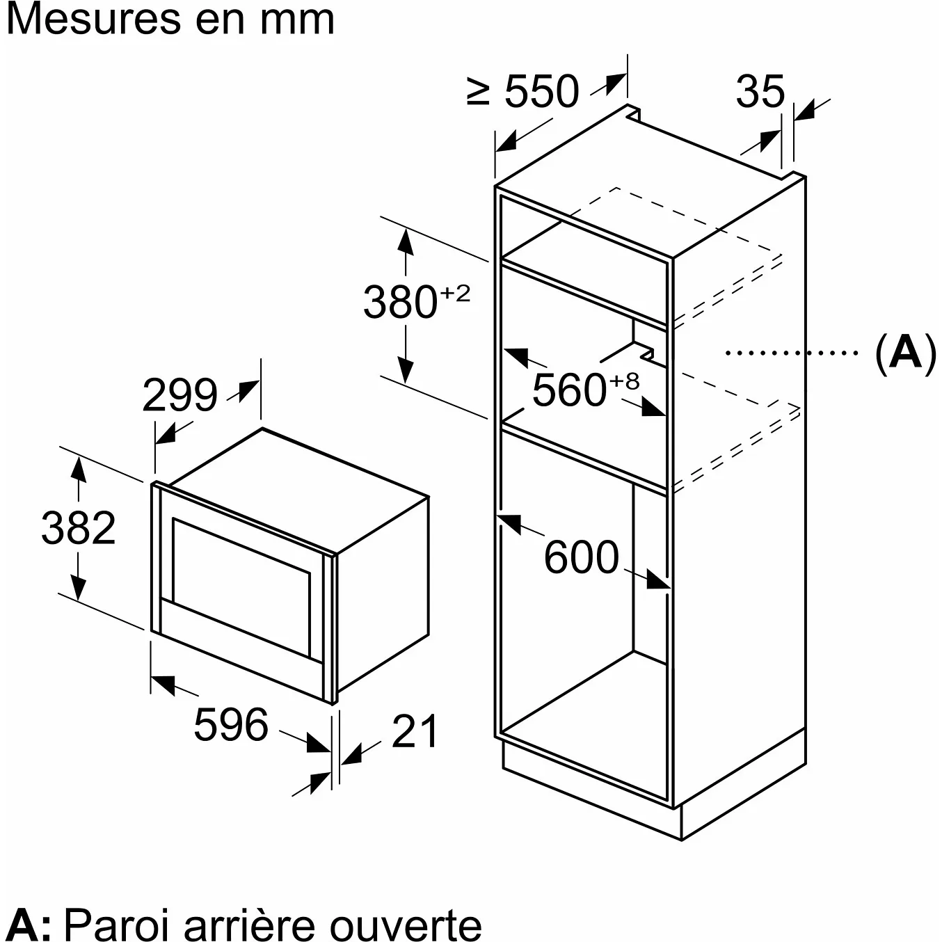 Micro ondes encastrable NEFF NR4WR21N1 série N70 Inverter – Image 3