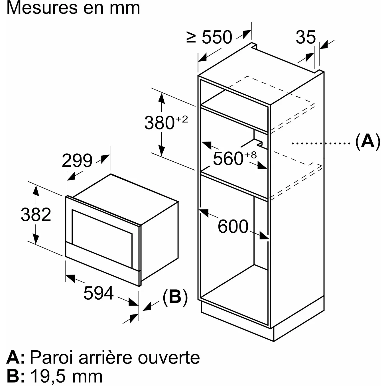 Micro ondes encastrable BOSCH BFL7221W1 – Image 2