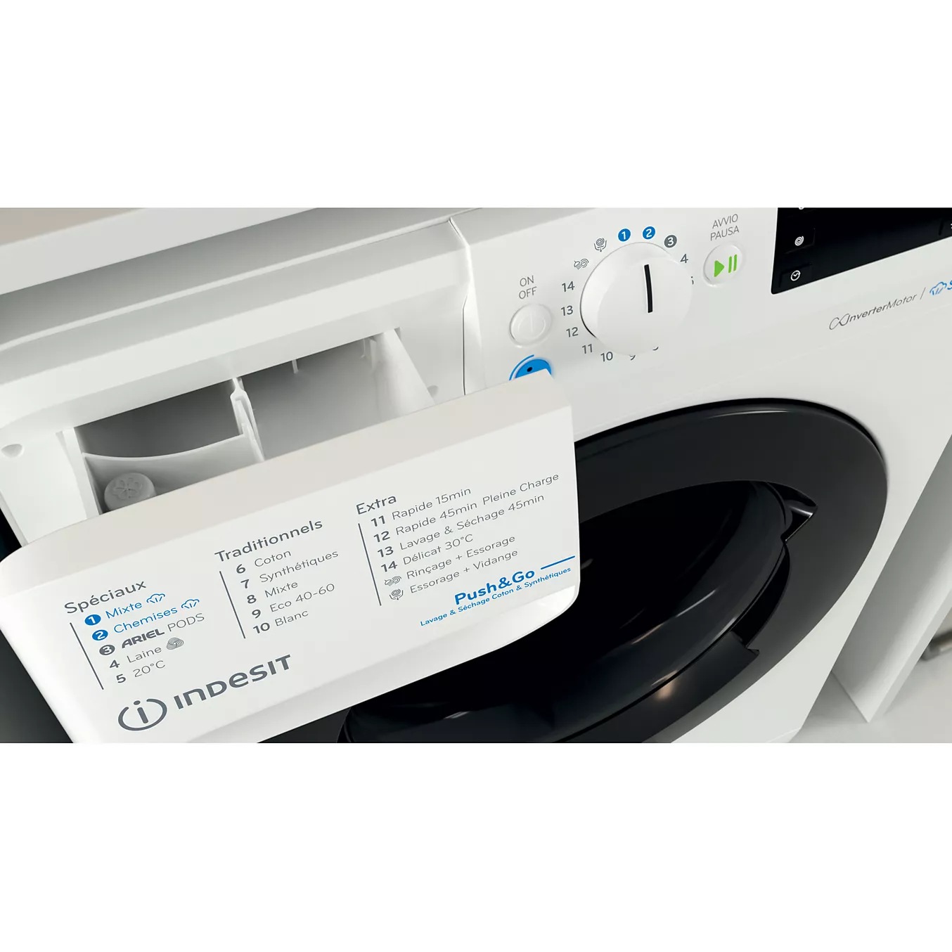 Lave linge séchant hublot INDESIT BDE96435WKVFR – Image 7