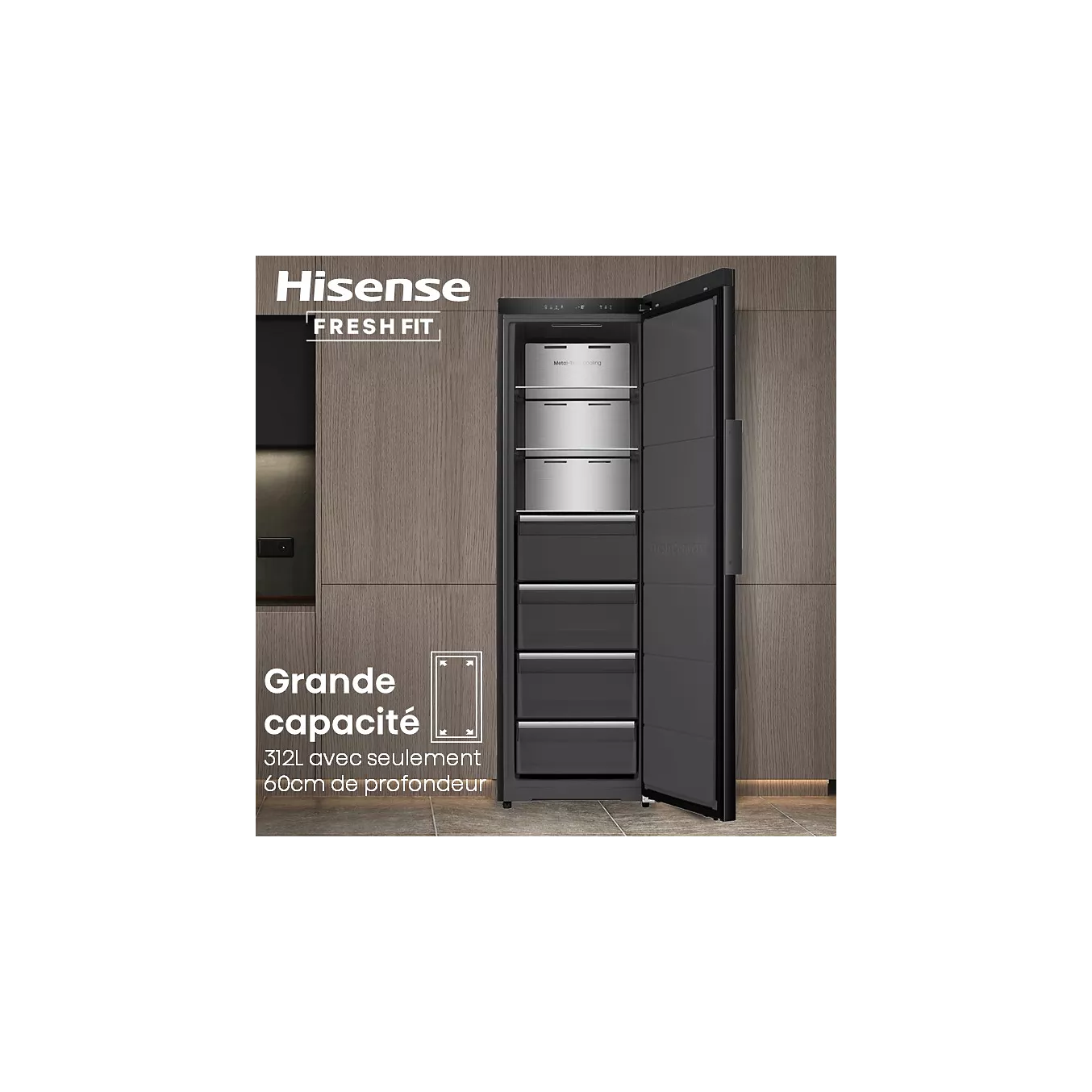 Congélateur armoire HISENSE FT5K310GSFC FreshFit