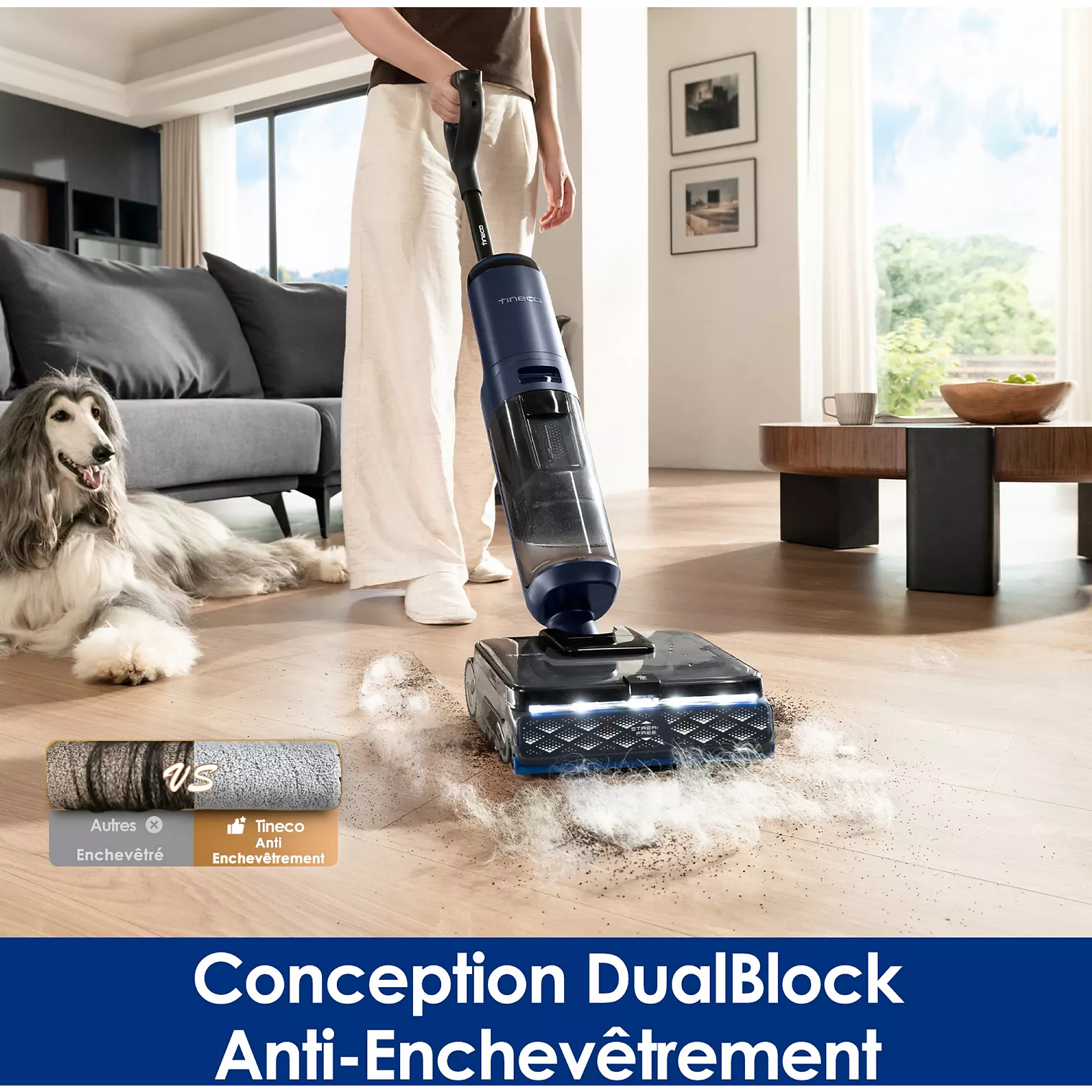 Aspirateur laveur TINECO Floor One S7 Max Pro Bleu – Image 13