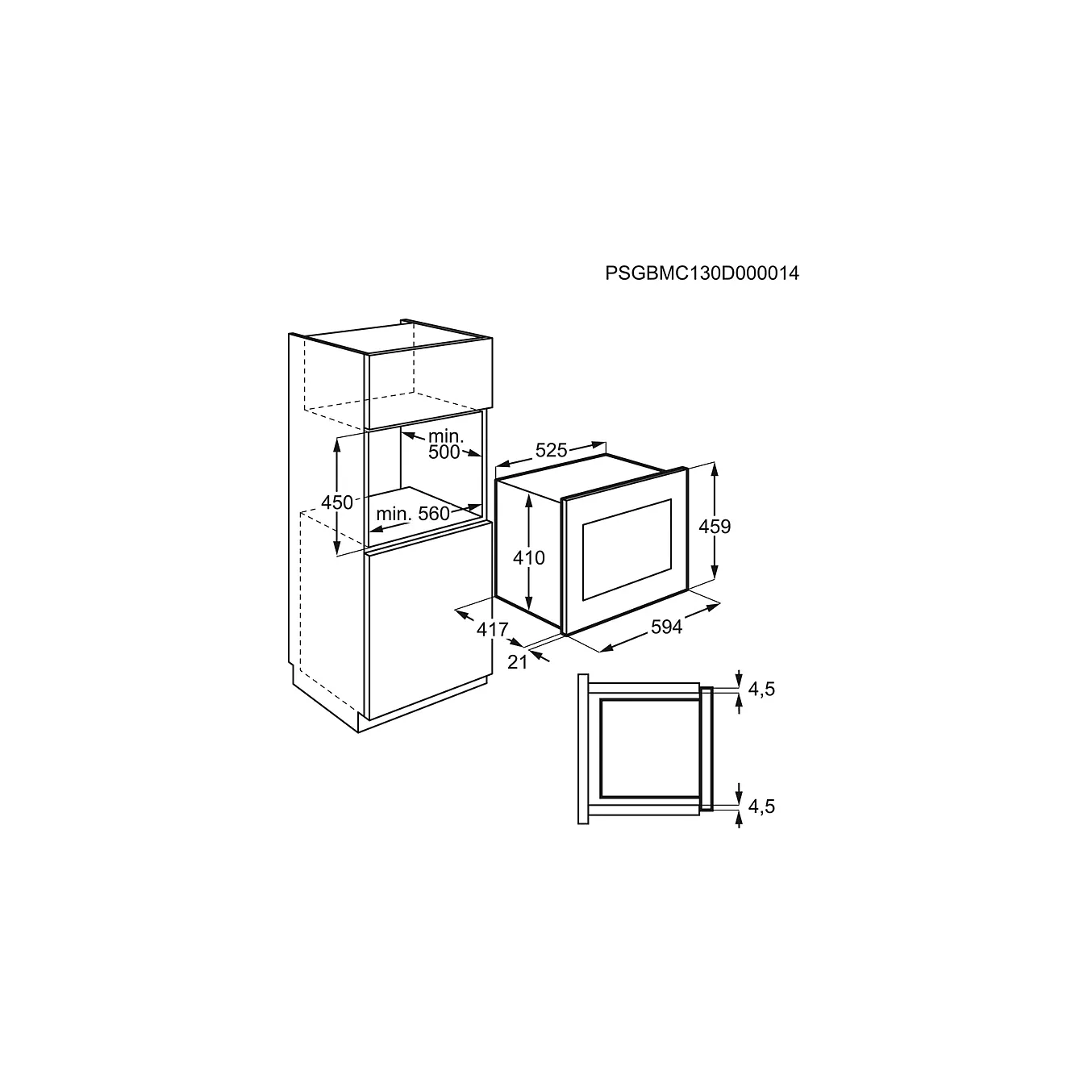Micro ondes grill encastrable ELECTROLUX KMFD264TEX – Image 8
