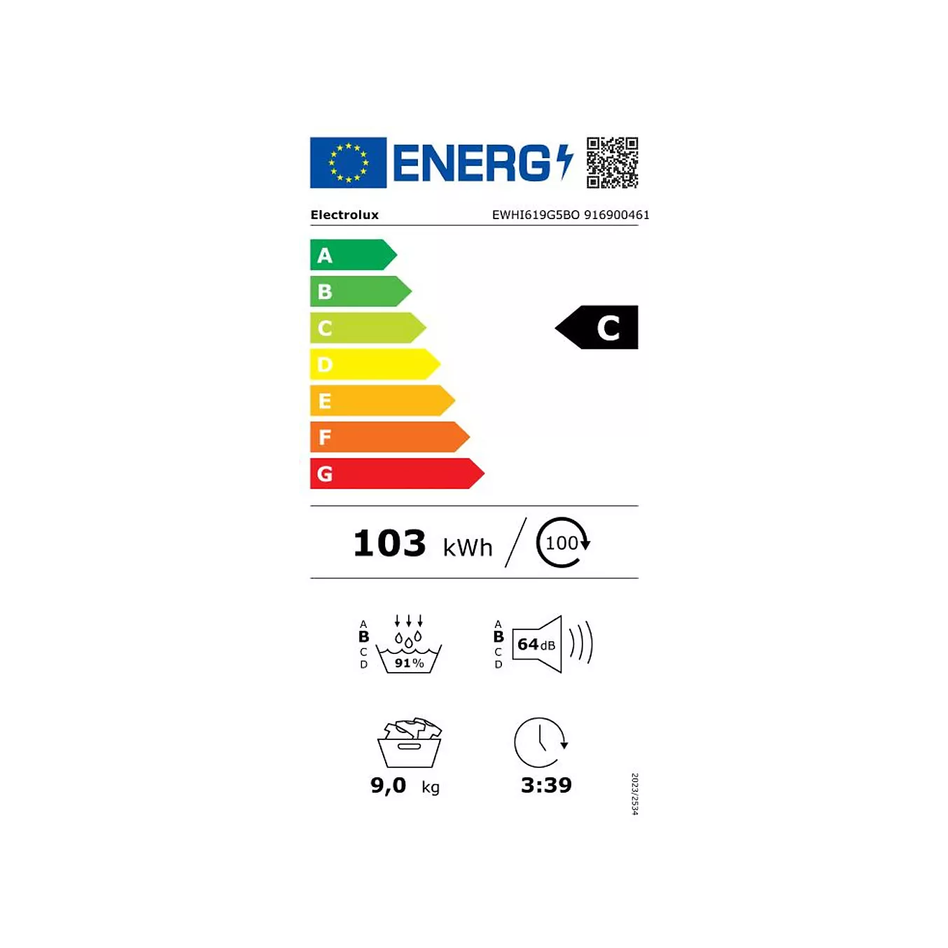 Sèche linge pompe à chaleur ELECTROLUX EWHI619G5BO – Image 6