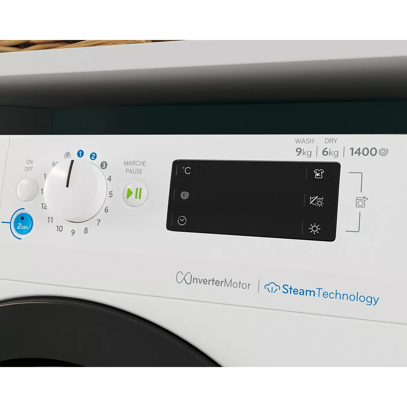 Lave linge séchant hublot INDESIT BDE96435WKVFR – Image 9