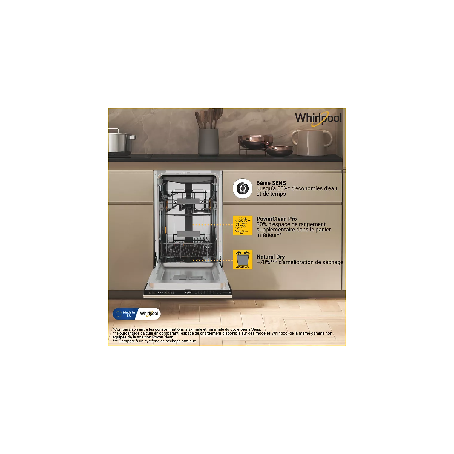 Lave vaisselle encastrable WHIRLPOOL WH6IC11BS7LA0 – Image 8