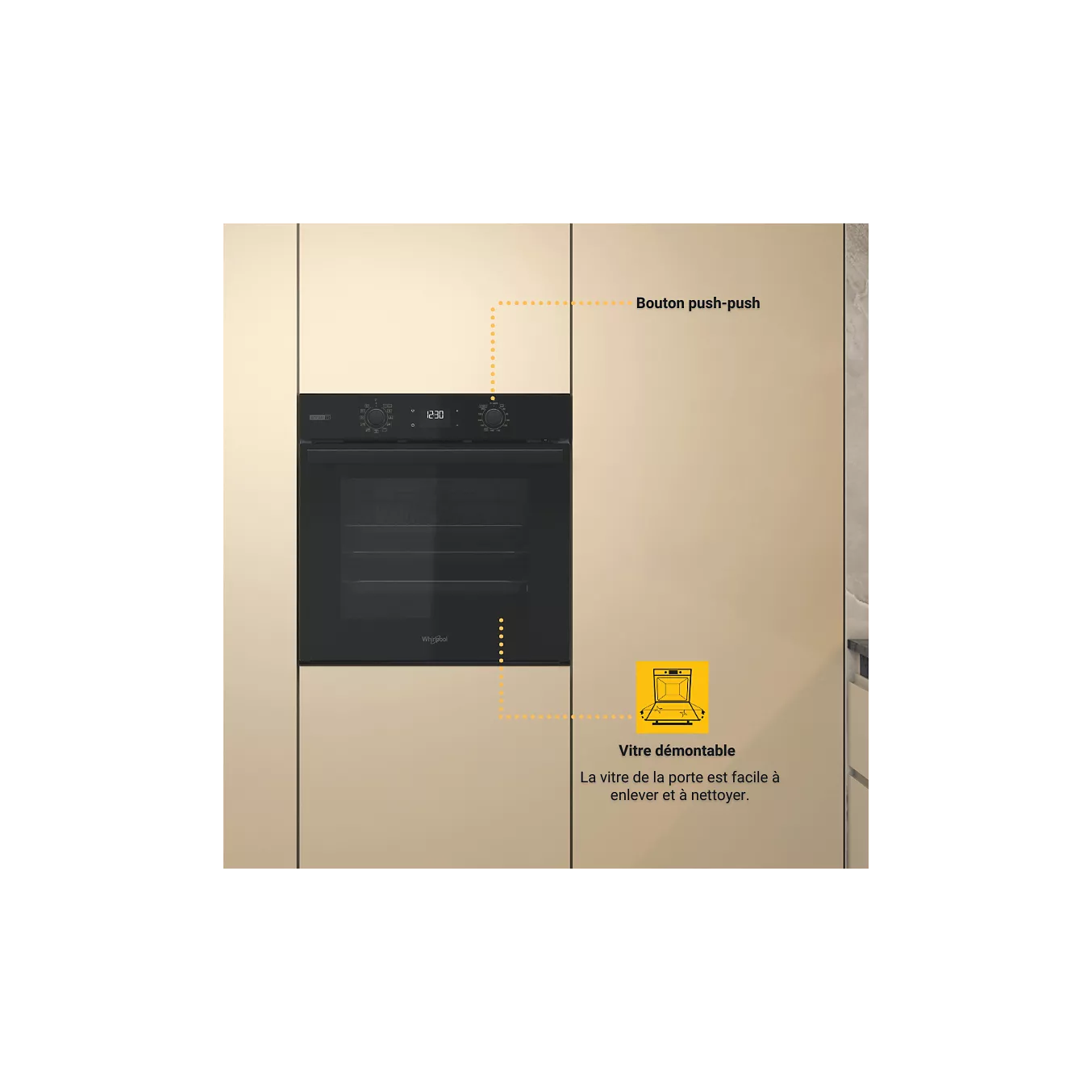 Four encastrable WHIRLPOOL OMSR58RU0B – Image 6
