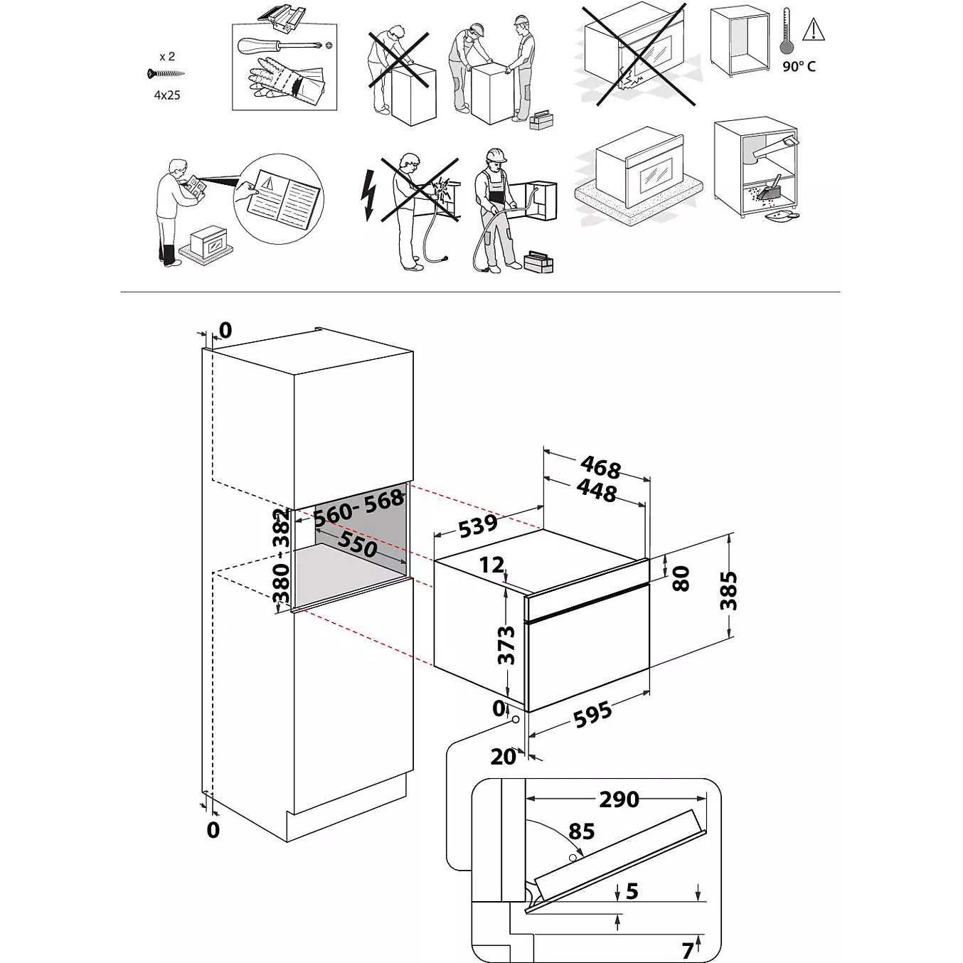 Micro ondes grill encastrable WHIRLPOOL WMD54MBF – Image 4