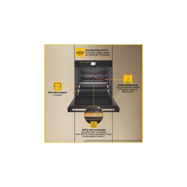 Four encastrable WHIRLPOOL WOI9A8FPT2SBAF