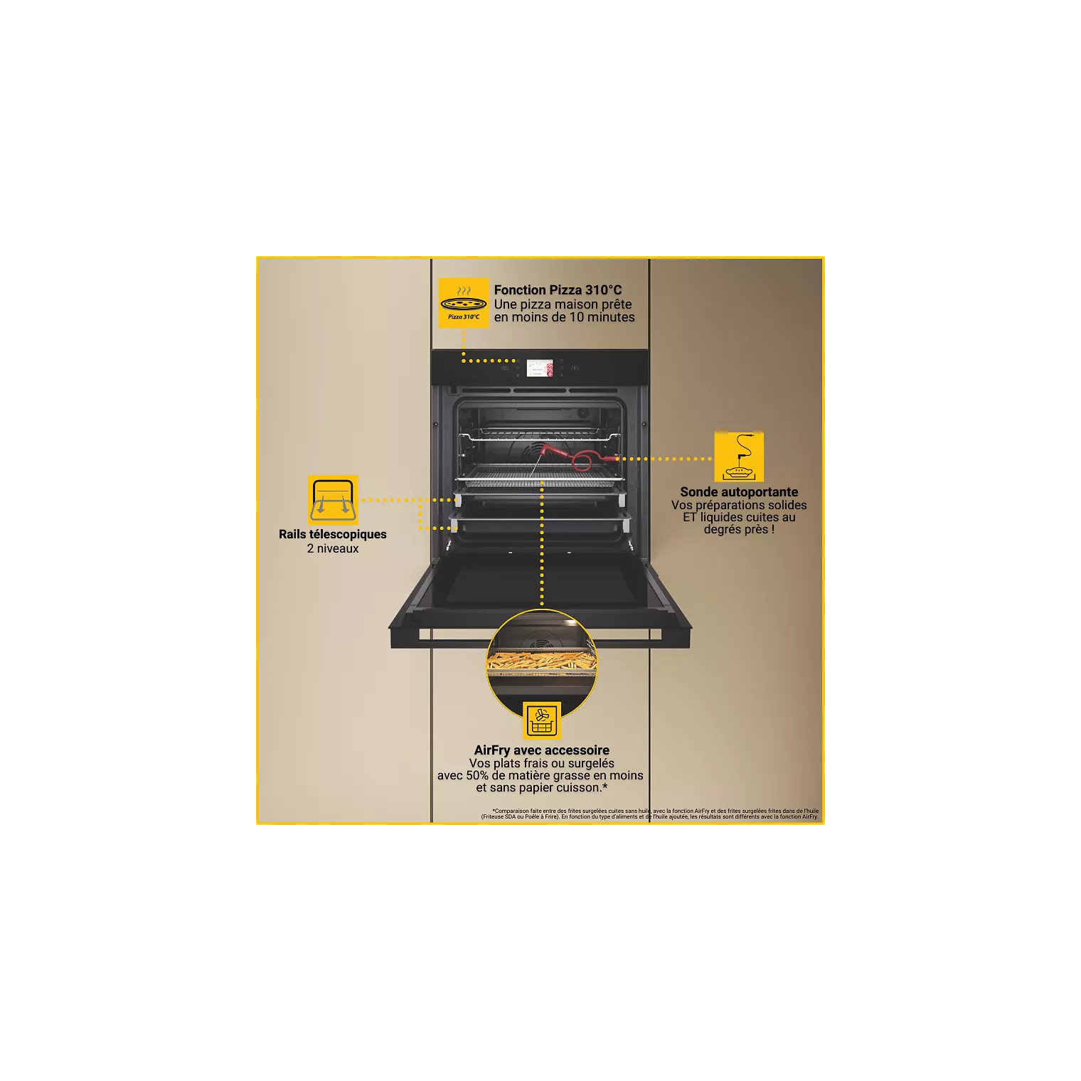 Four encastrable WHIRLPOOL WOI9A8FPT2SBAF