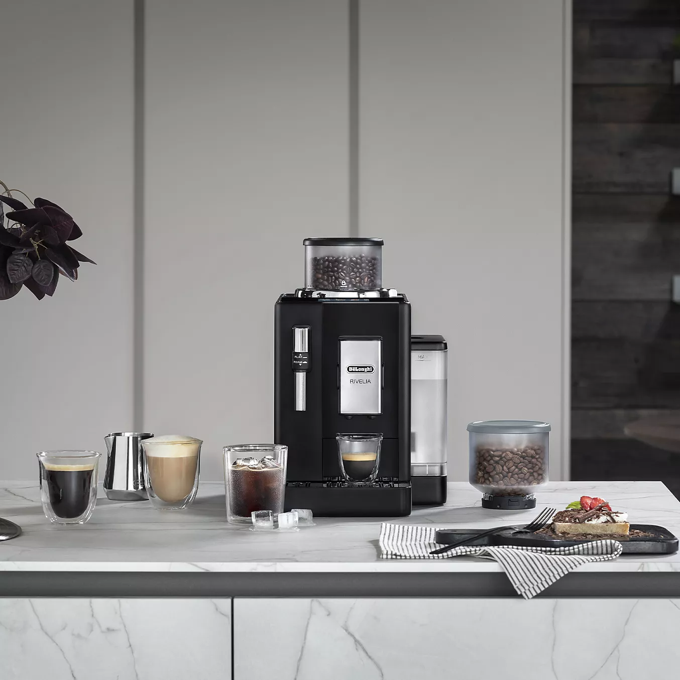 Expresso Broyeur DELONGHI FEB4435.B Rivelia Noire – Image 9