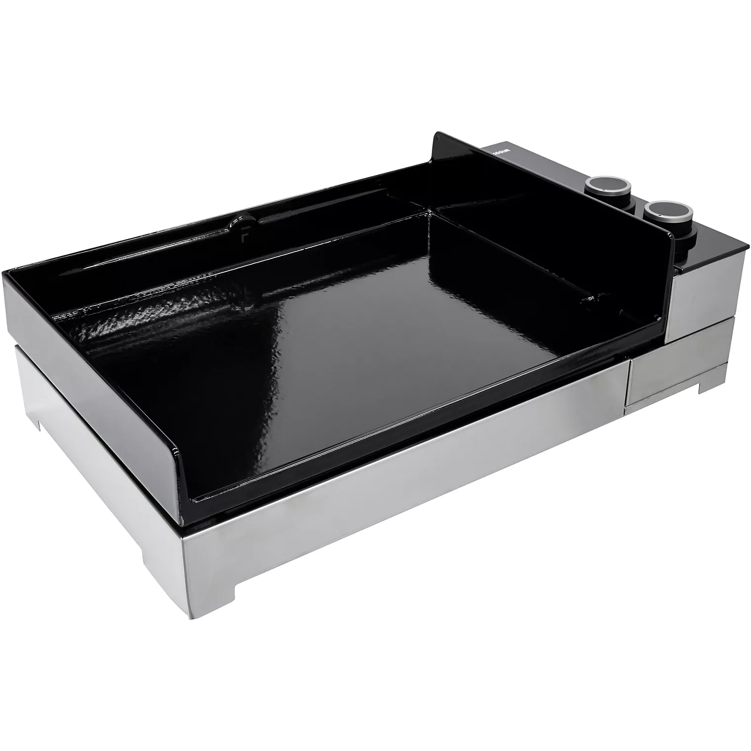 Plancha gaz FORGE ADOUR Premium 60 Inox 2brûleurs à poser, 58.5x40.5 cm
