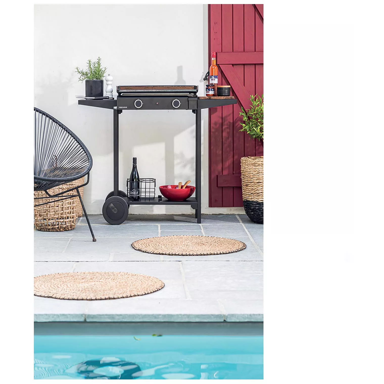 Plancha gaz FORGE ADOUR Base 60 Acier 2 brûleurs – Image 5