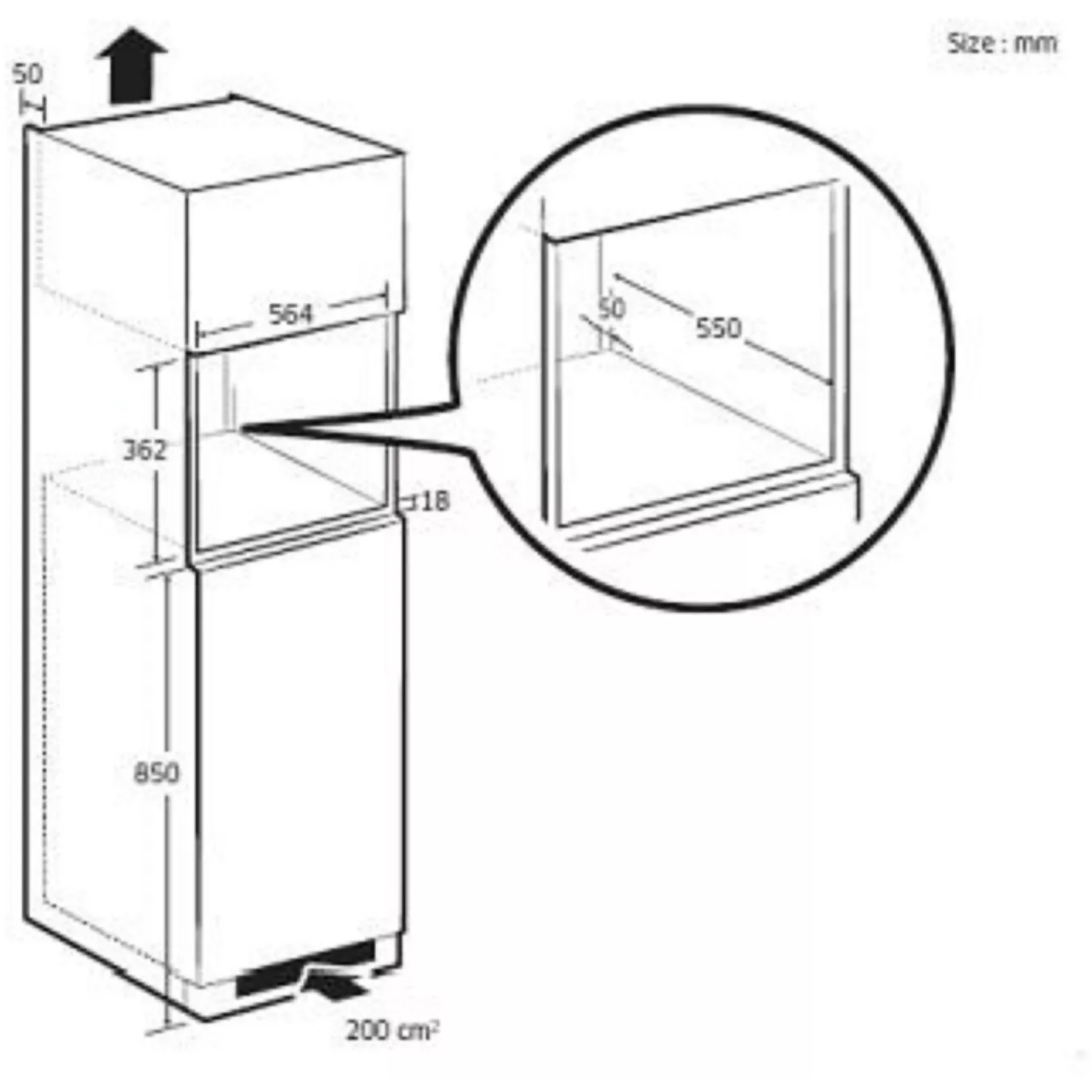 Micro ondes encastrable SAMSUNG MS22M8274AT – Image 2