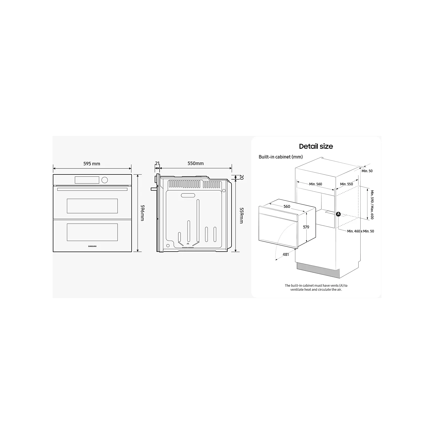 Four encastrable SAMSUNG NV7B4030YCK