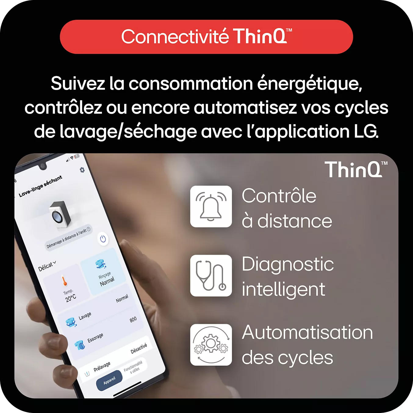 Lave linge séchant hublot LG F164X76BSTA – Image 9