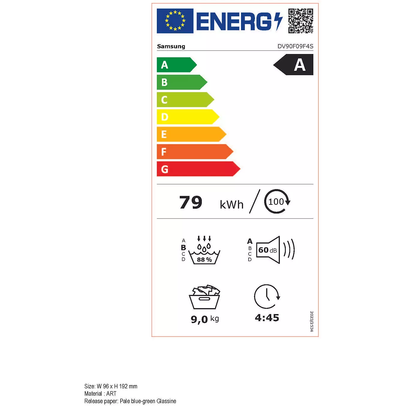 Sèche linge pompe à chaleur SAMSUNG DV90F09F4S – Image 6