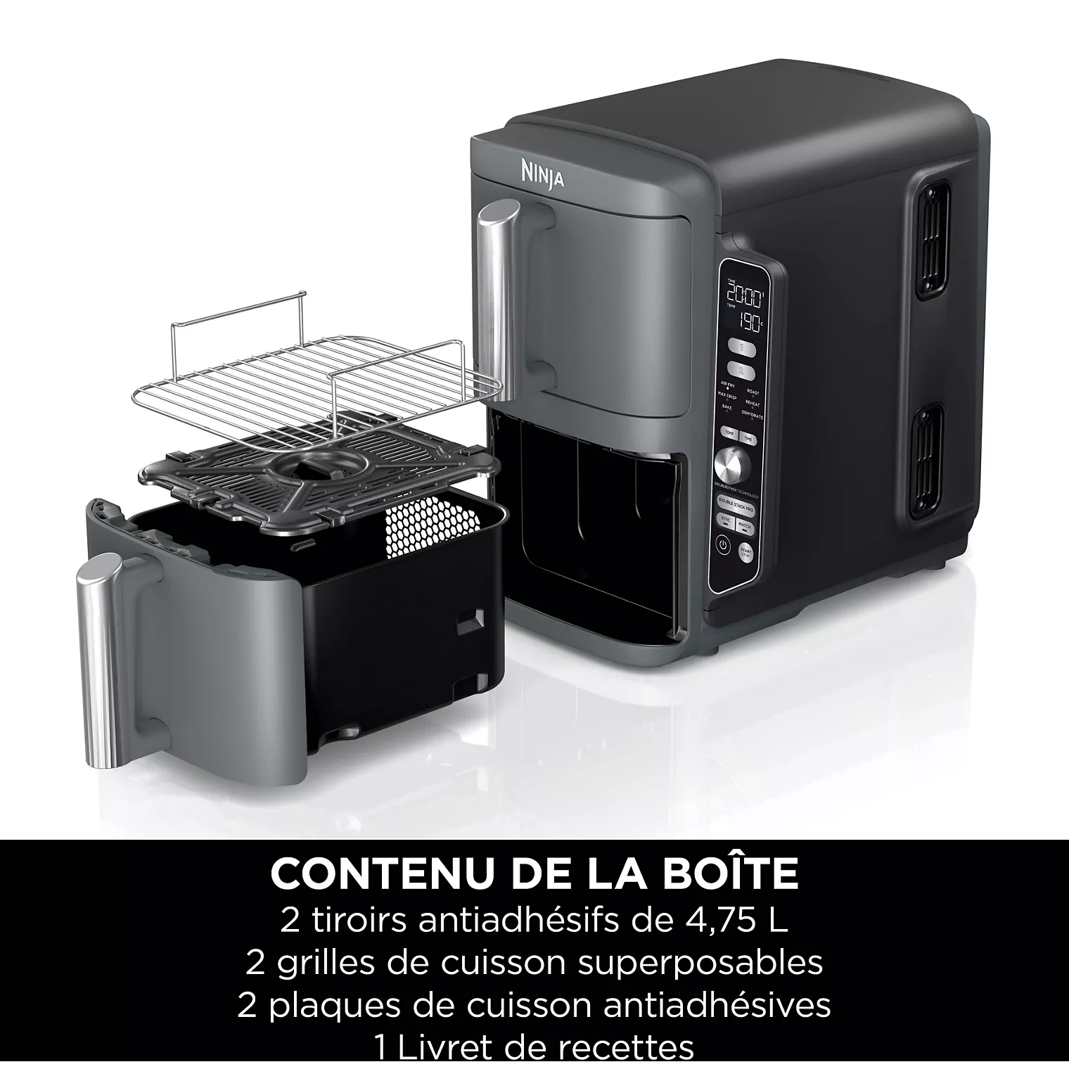 Friteuse sans huile NINJA Double Stack XL 9,5 L SL400EU