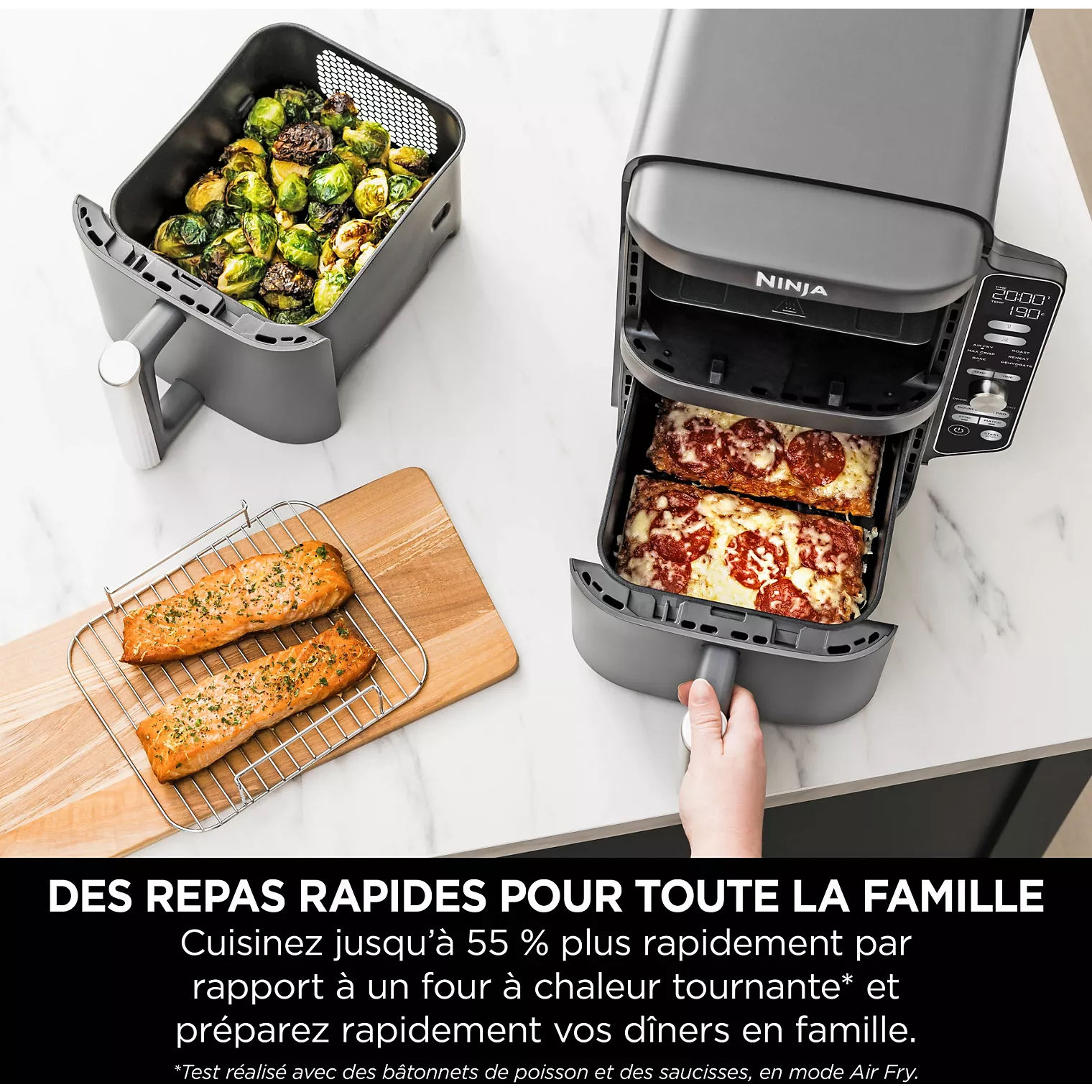Friteuse sans huile NINJA Double Stack XL 9,5 L SL400EU – Image 3