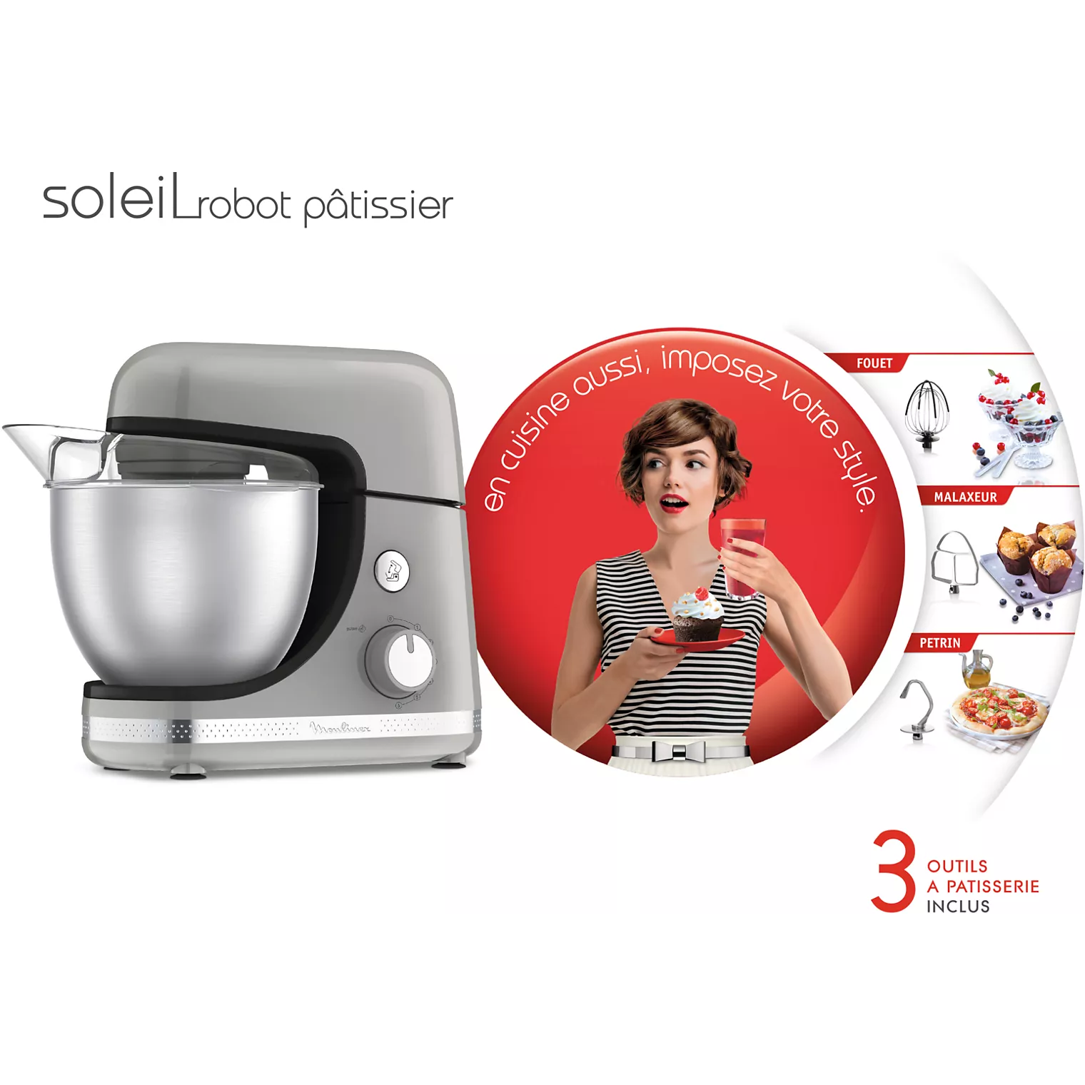 Robot pâtissier MOULINEX soleil pepper QA250E10 – Image 8