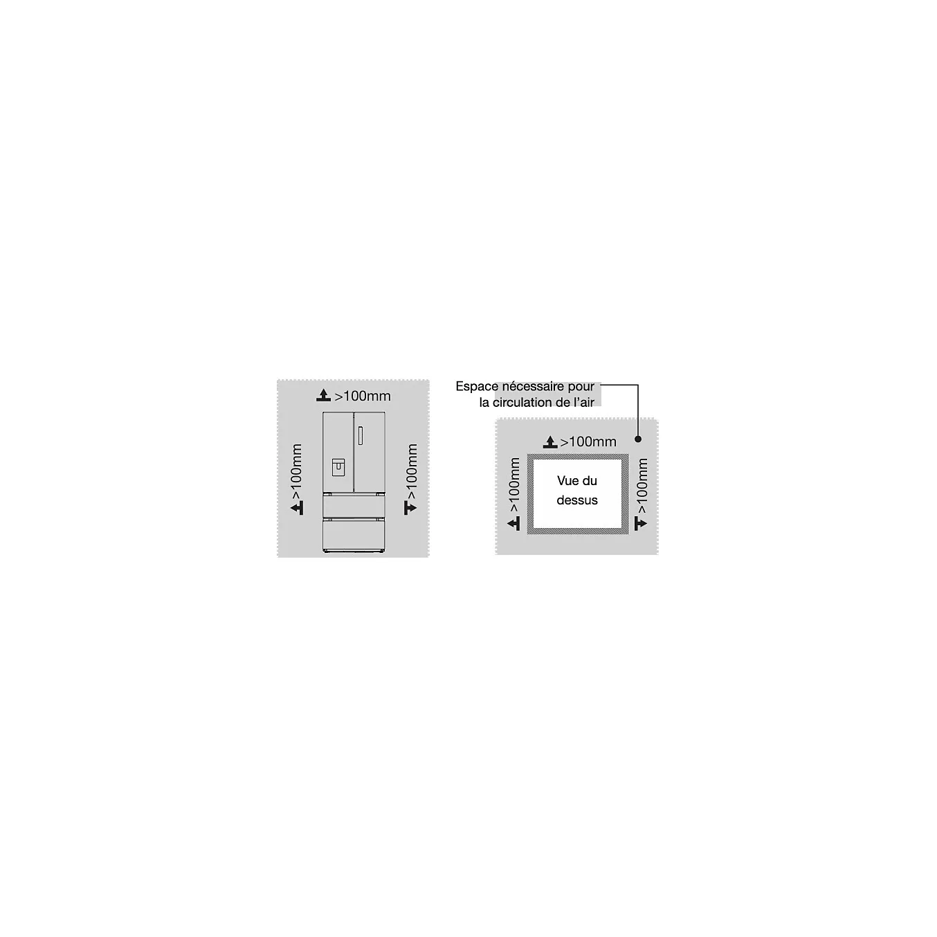 Réfrigérateur multi portes ESSENTIELB ERMVDE190-85min1 – Image 3