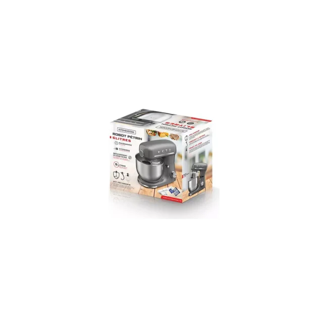 Les points forts du produit Capacité XL 5L - 1 bol Finition du corps en : acier inoxydable Transmission : par courroie - Puissance : 600 watts
