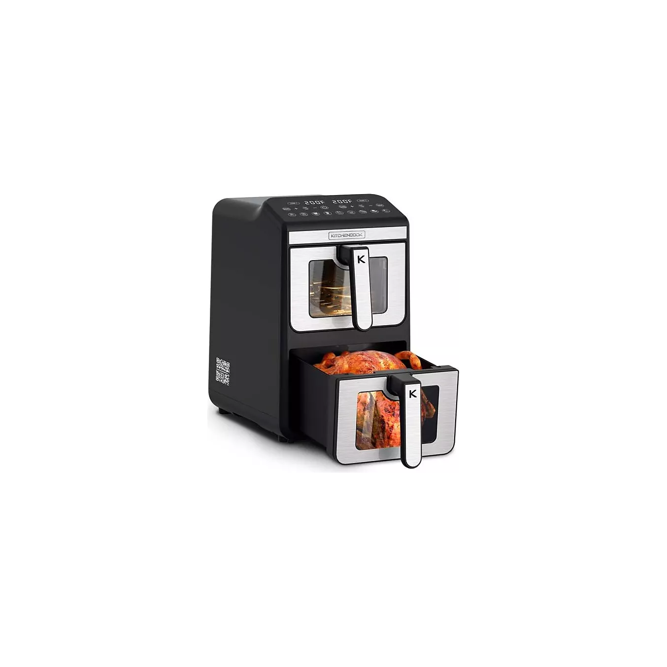 Friteuse sans huile KITCHENCOOK Kitchencook - Double Friteuse à Air Vert