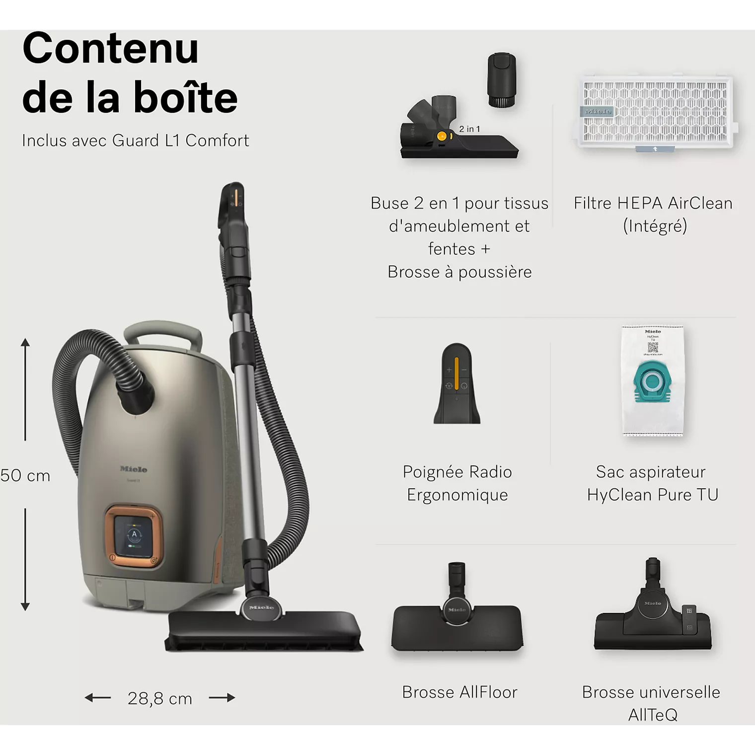 Aspirateur avec sac MIELE Guard L1 Comfort – Image 5
