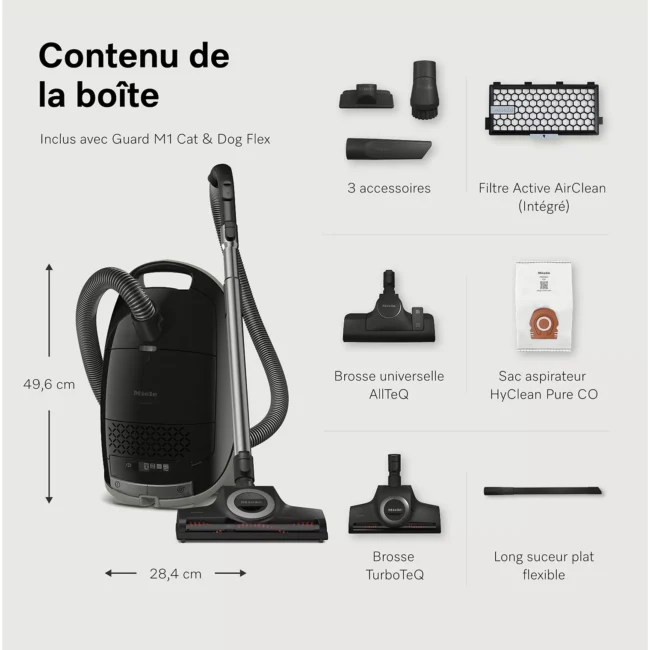 Aspirateur avec sac MIELE Guard M1 Cat & Dog Flex Noir