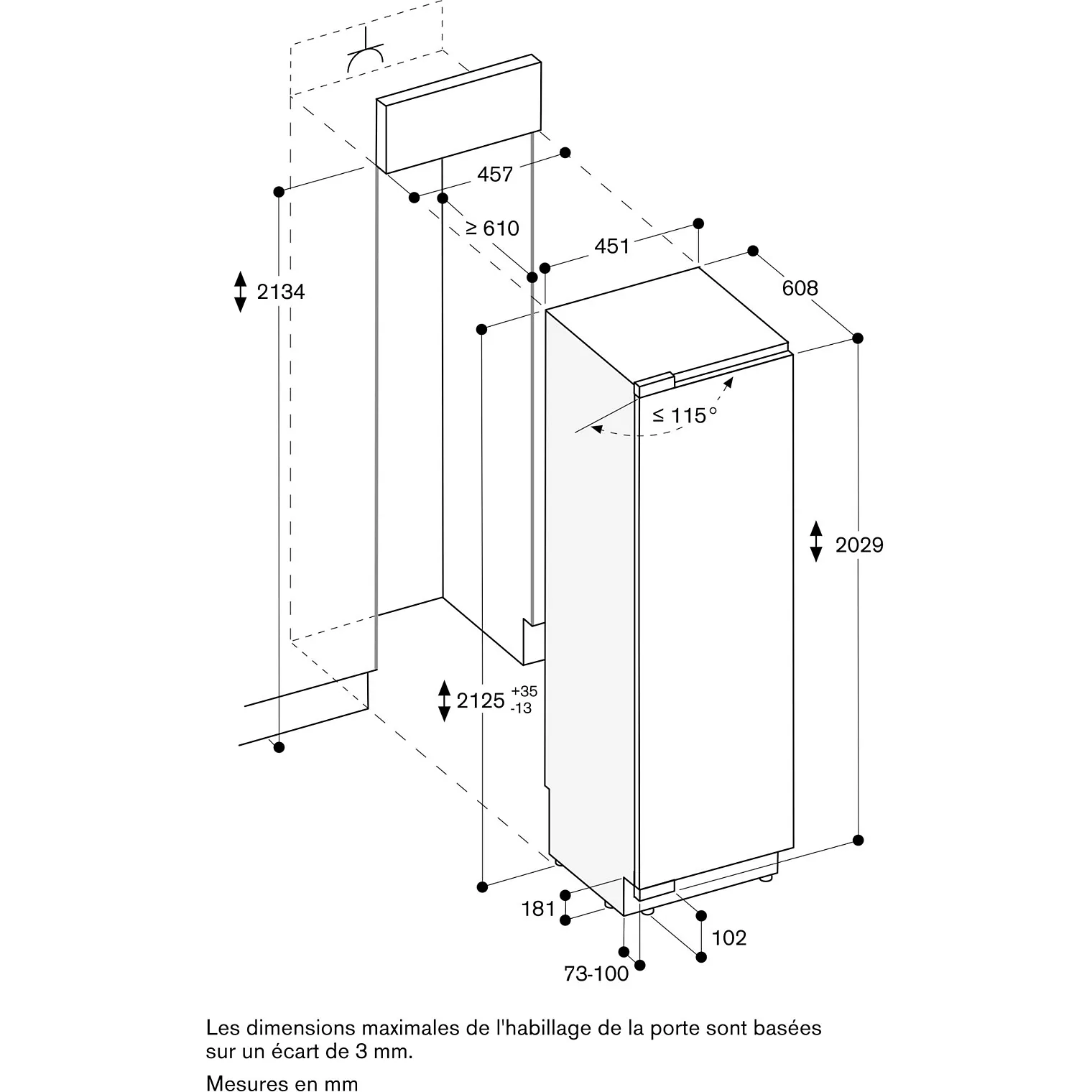 Congélateur encastrable GAGGENAU RF410304 – Image 3