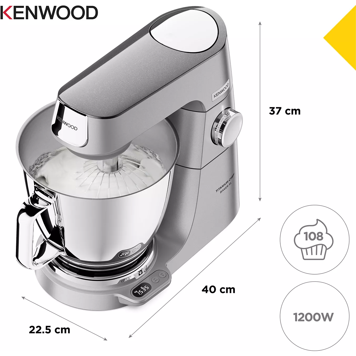 Robot pâtissier KENWOOD KVL85.009SI Titanium Chef Baker XL – Image 12