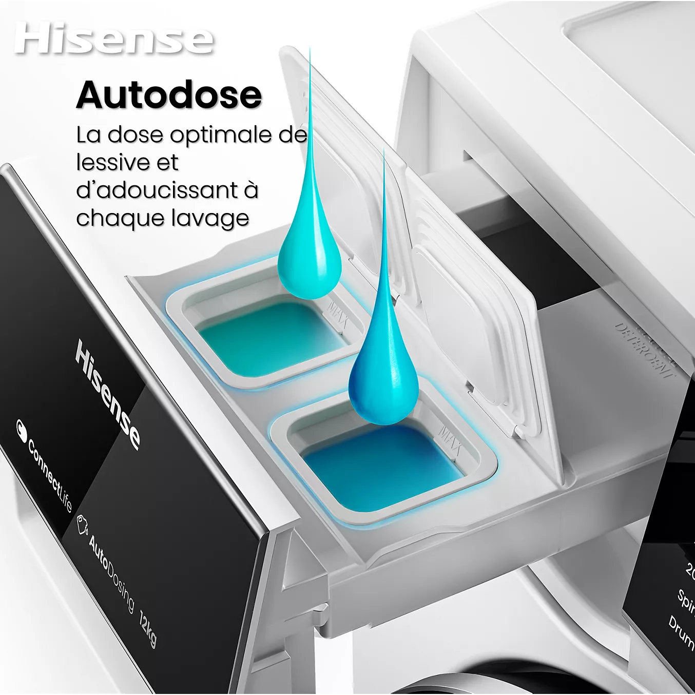 Lave linge hublot HISENSE WF3S1045BW3 – Image 8