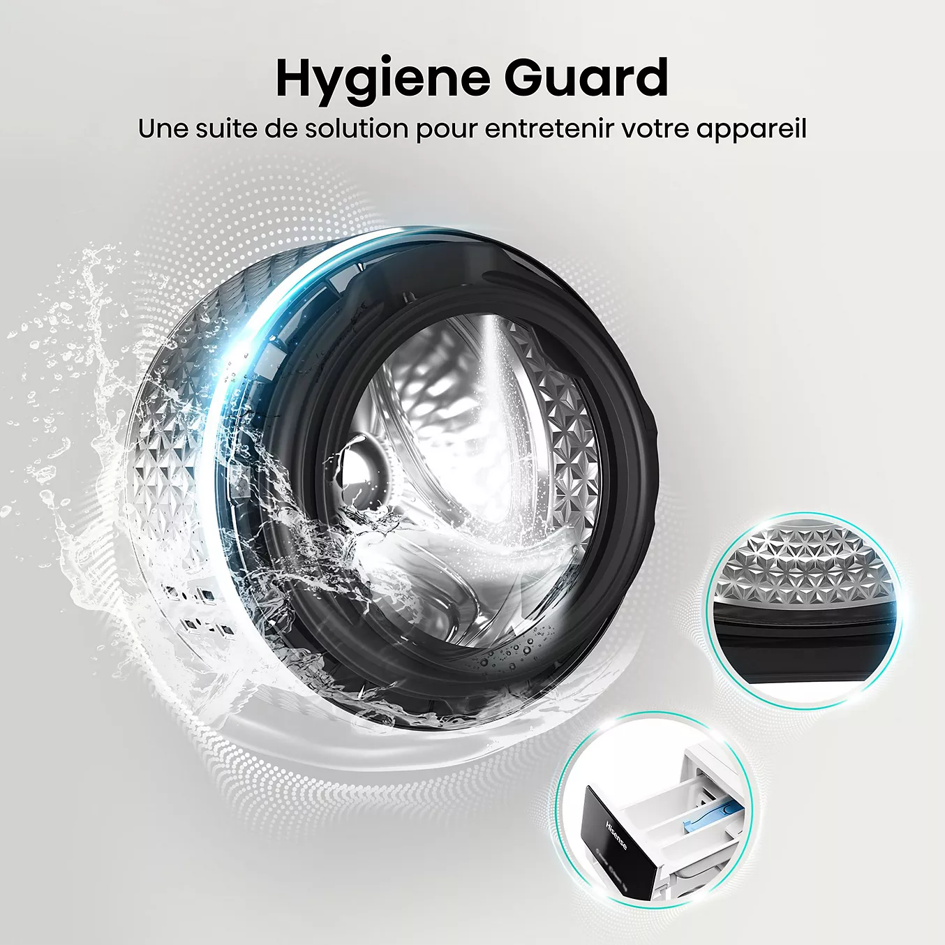 Lave linge hublot HISENSE WF3S1045BW3 – Image 6