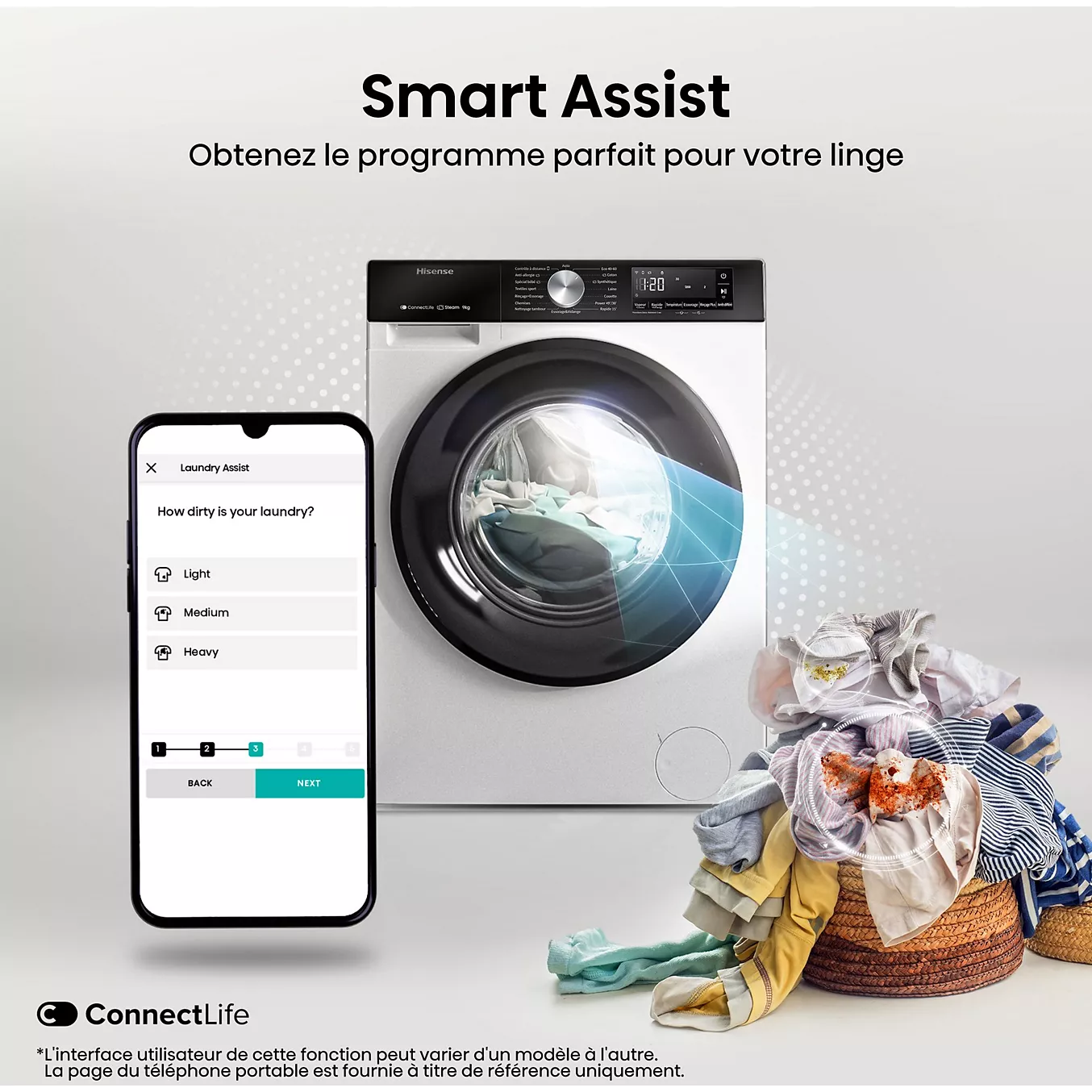 Lave linge hublot HISENSE WF3S1045BW3 – Image 5
